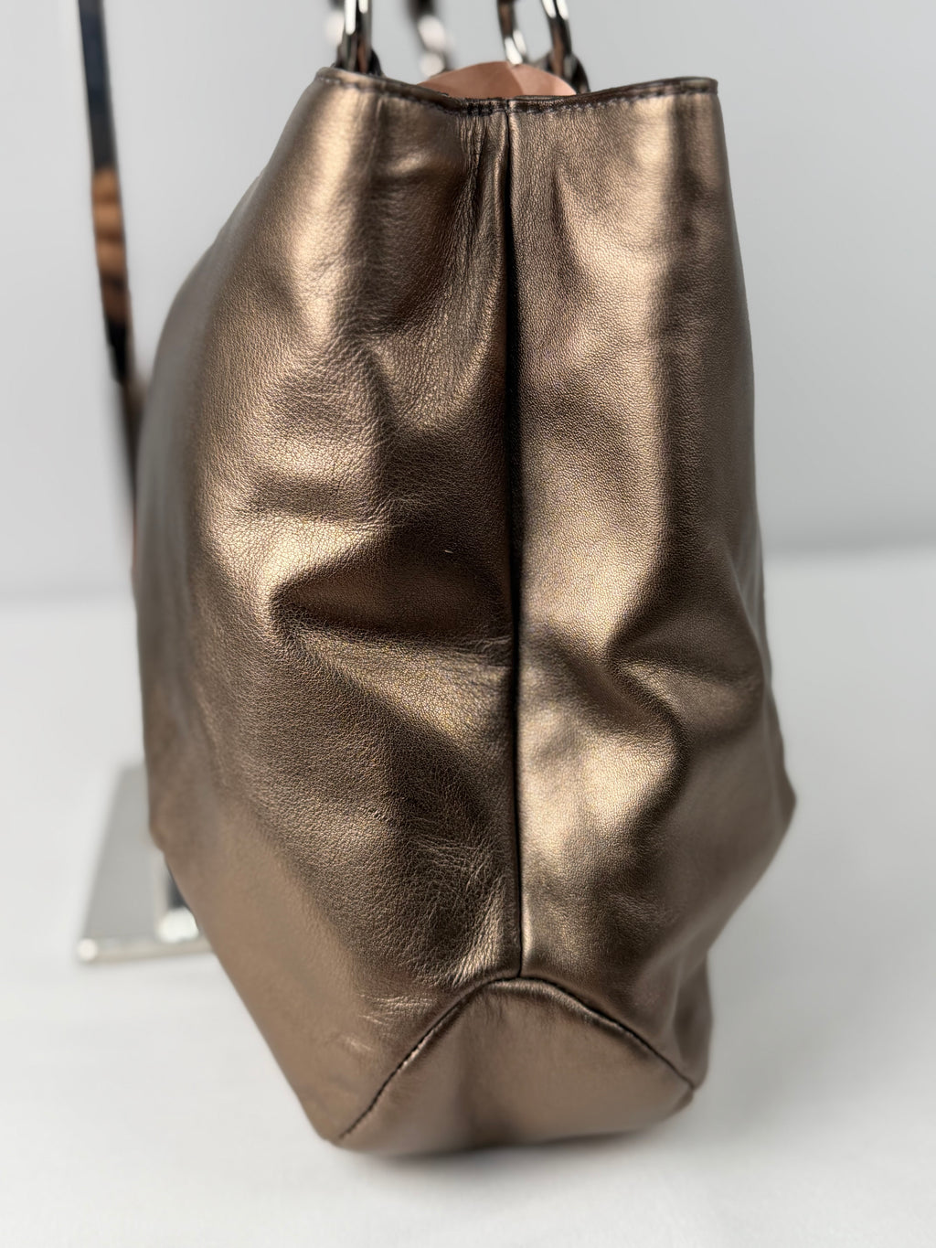 Coach F18751 Soho Metallic Leather Shoulder Tote Bag
