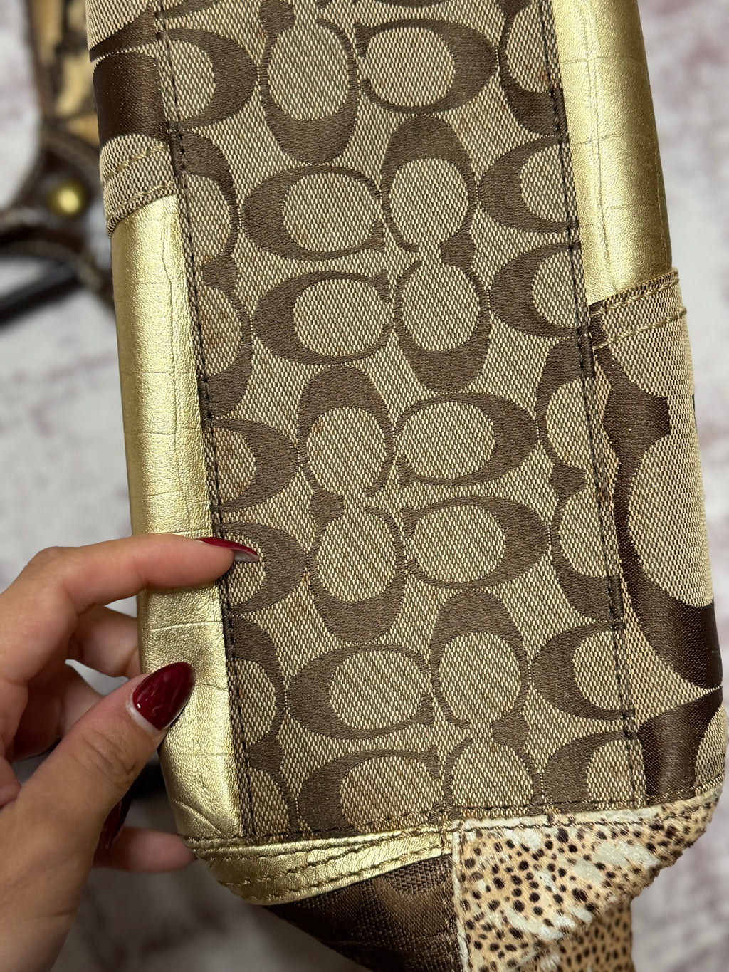 Coach 12899 Limited Edition Patchwork Bleecker Shoulder Bag