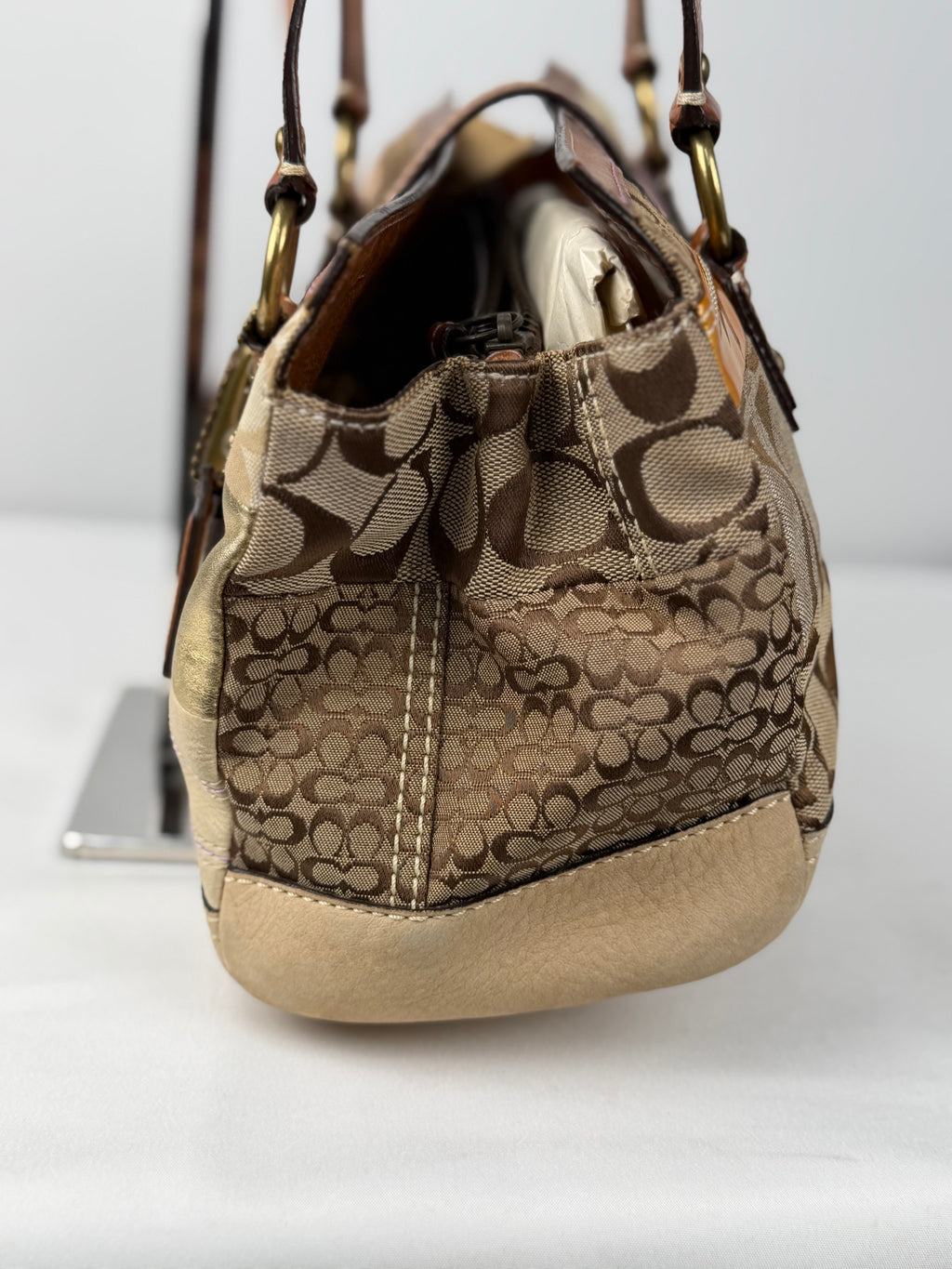 Coach 10004 Rare Soho Multicolour Suede/Leather/Canvas Patchwork Shoulder Bag&nbsp;