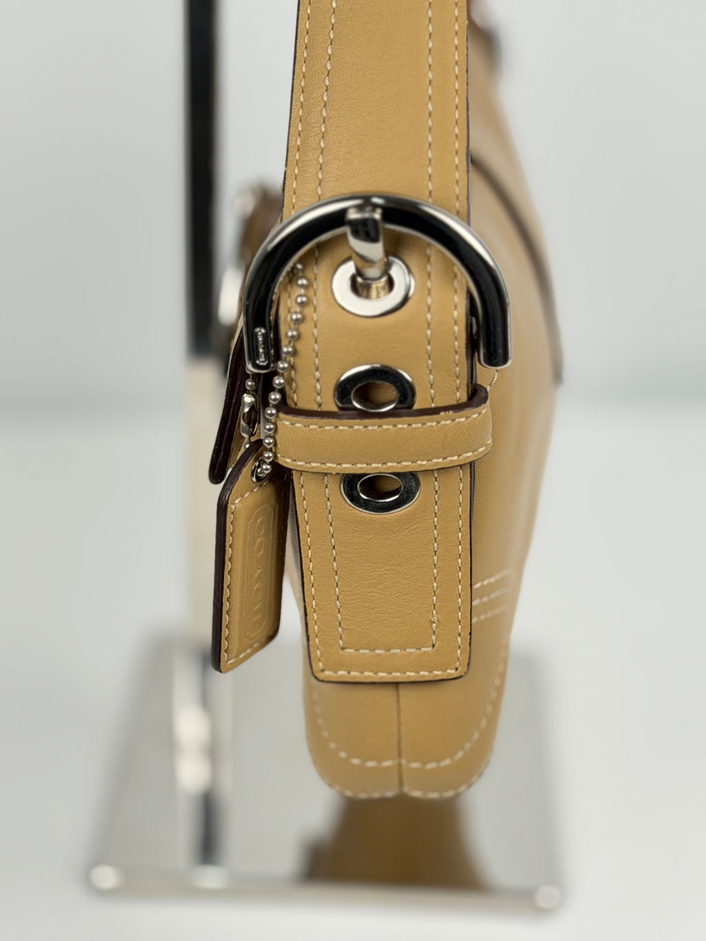 Coach 8A05 Soho Tan Brown Leather Shoulder Bag