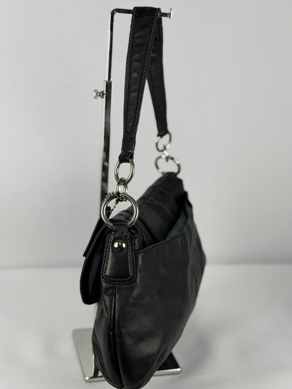 Coach F17217 Soho Black Leather Shoulder Bag