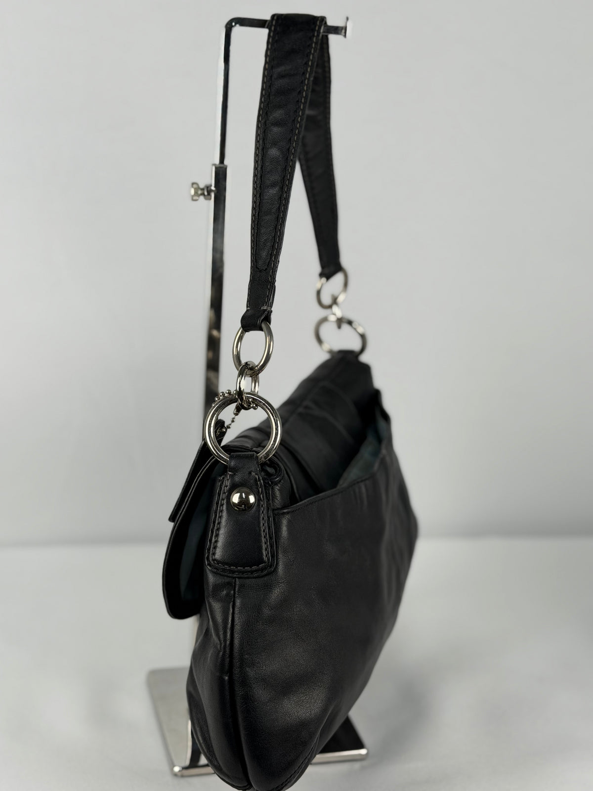 Coach F17217 Soho Black Leather Shoulder Bag