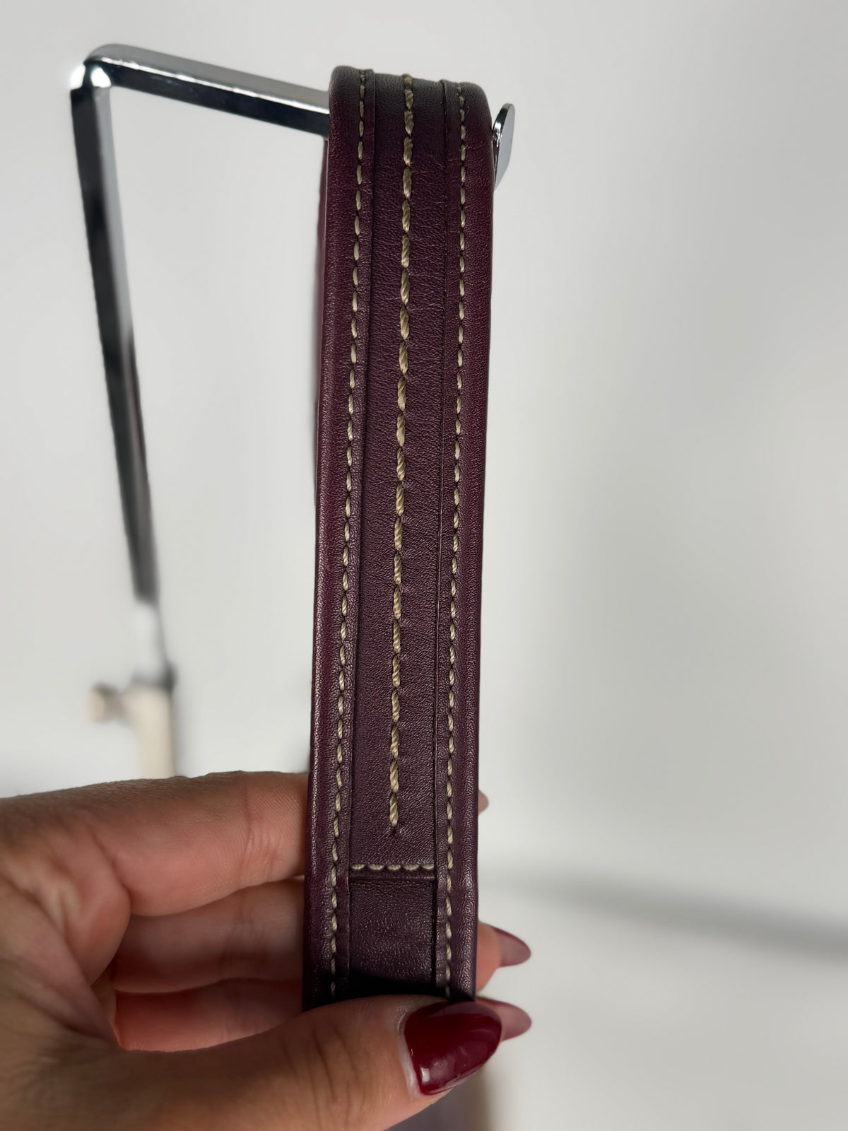 Coach 11257 Ergo Turnlock Flap Signature Shoulder Bag Purple Leather Trim with dustbag