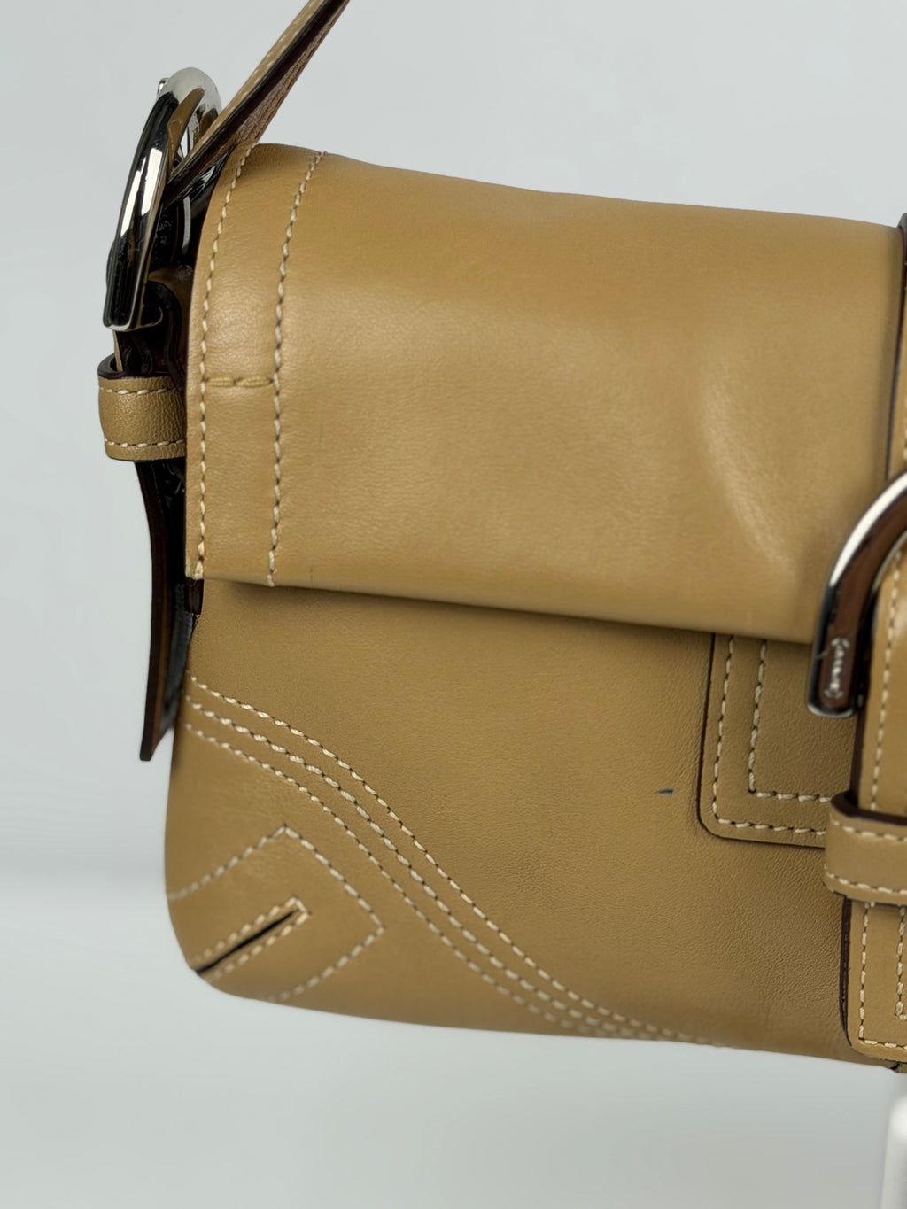 Coach 8A05 Soho Tan Brown Leather Shoulder Bag