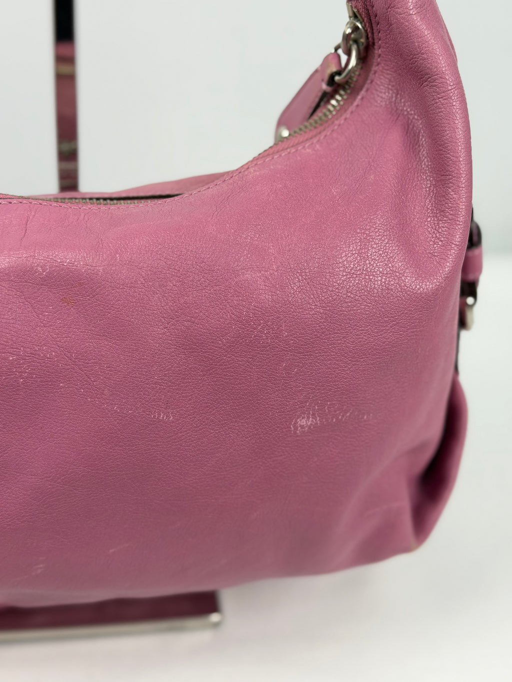Coach 14304 Pink/Purple Leather Shoulder Bag