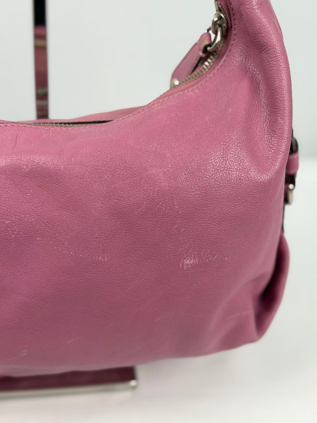 Coach 14304 Pink/Purple Leather Shoulder Bag