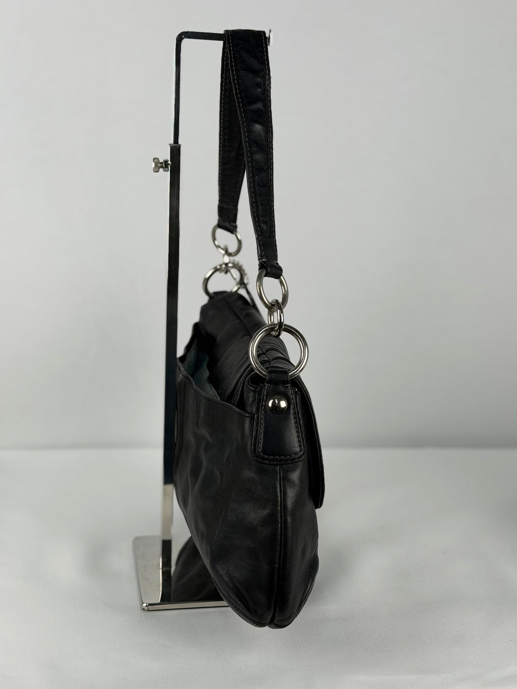 Coach F17217 Soho Black Leather Shoulder Bag