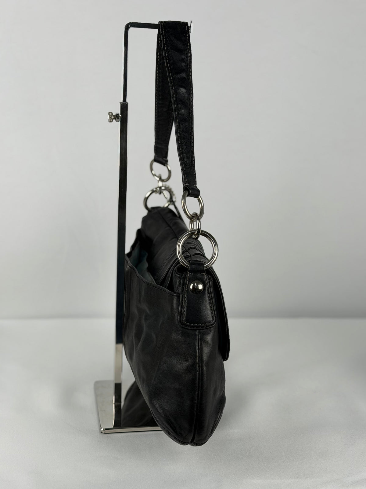 Coach F17217 Soho Black Leather Shoulder Bag