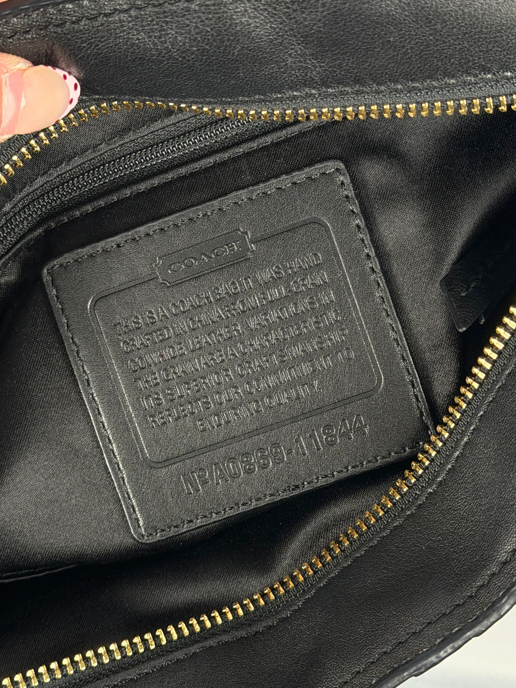 Coach 11844 Soho Black Leather Shoulder Bag