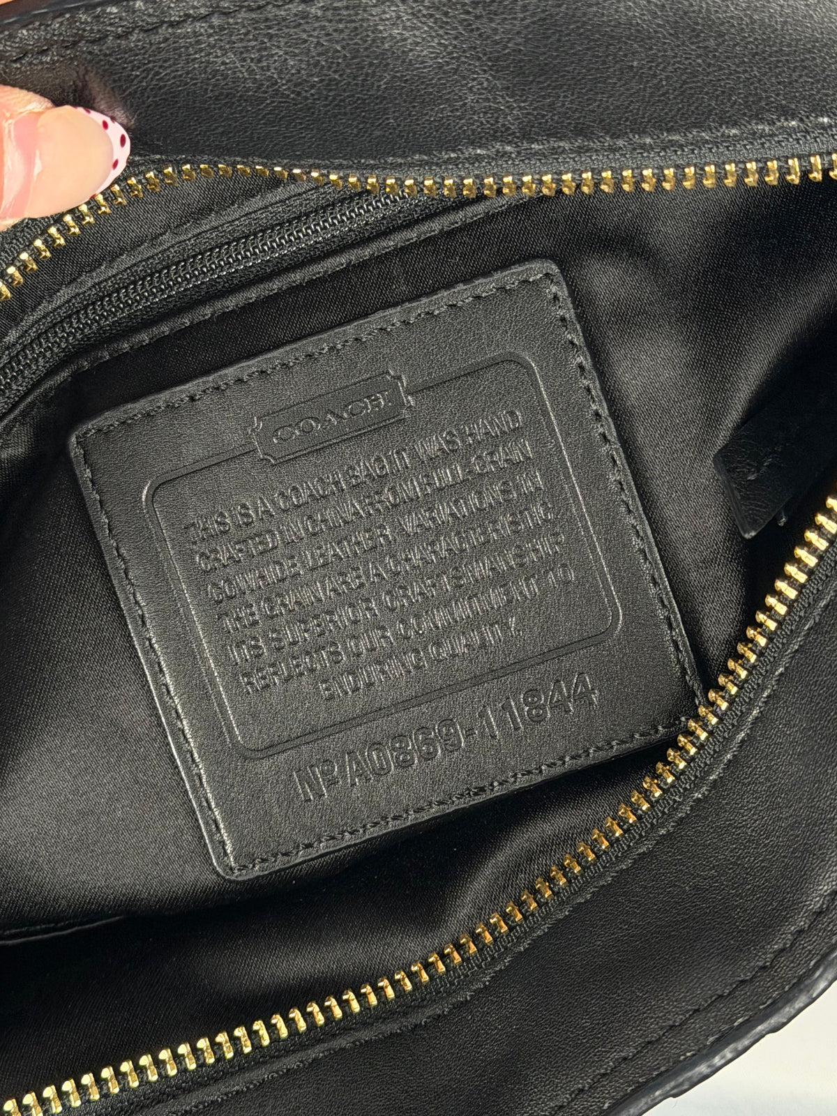 Coach 11844 Soho Black Leather Shoulder Bag