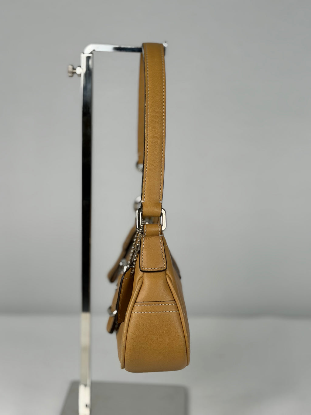 Coach 7542 Soho Mini Tan Brown Leather Shoulder Bag