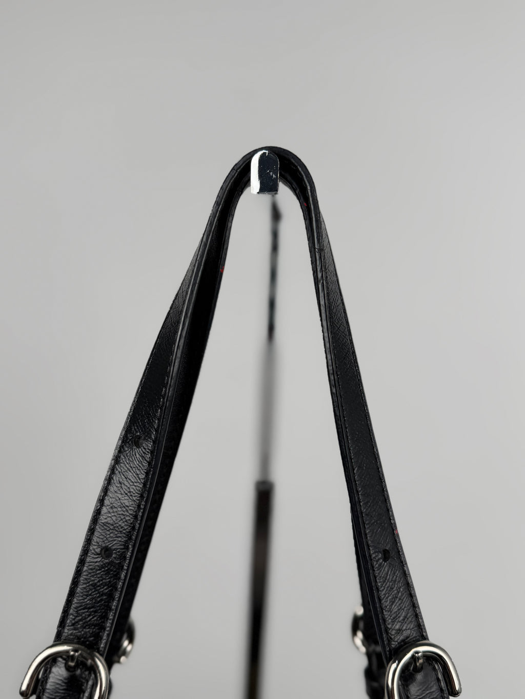 Coach F17726 Signature Grey/Black Shoulder Bag Leather Trim
