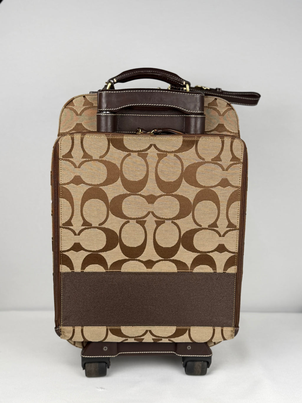 Coach Rare 77022 Luggage Signature Brown Monogram Suitcase