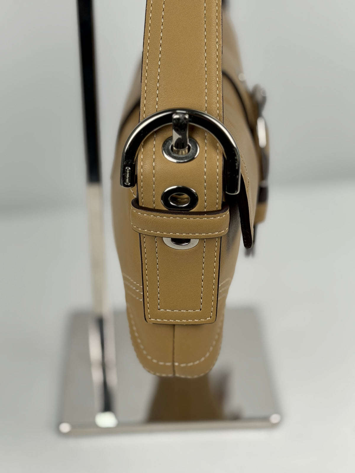 Coach 8A05 Soho Tan Brown Leather Shoulder Bag