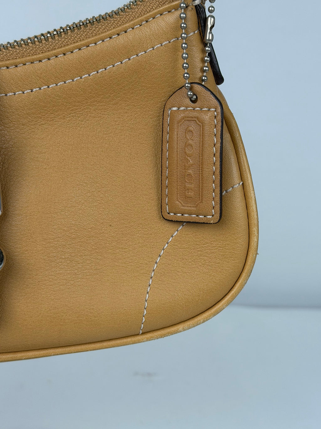 Coach 7542 Soho Mini Tan Brown Leather Shoulder Bag