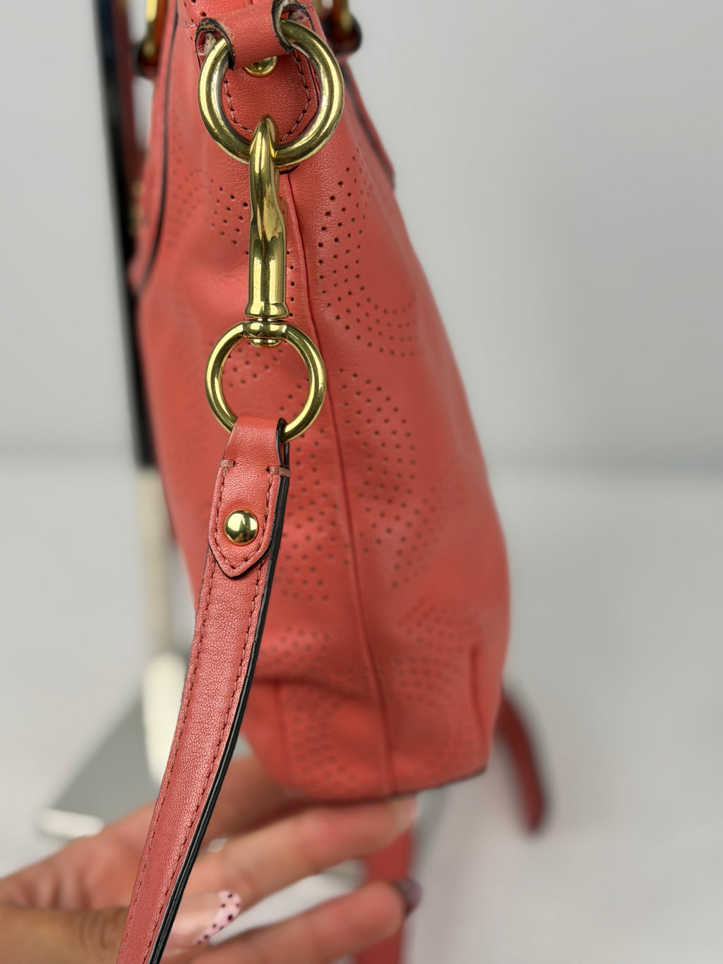 Coach F23243 Ashley Pink Leather Hand Bag
