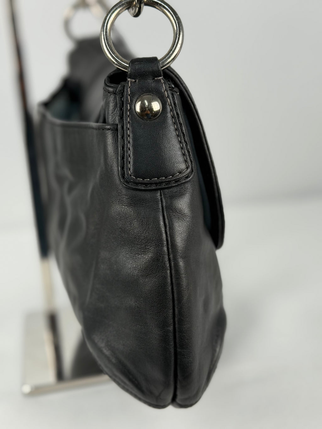 Coach F17217 Soho Black Leather Shoulder Bag