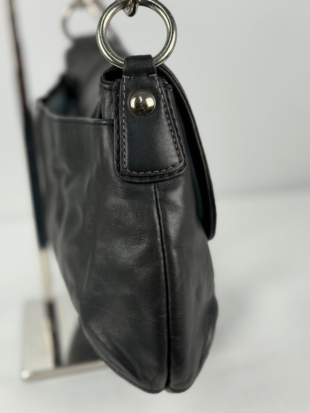 Coach F17217 Soho Black Leather Shoulder Bag