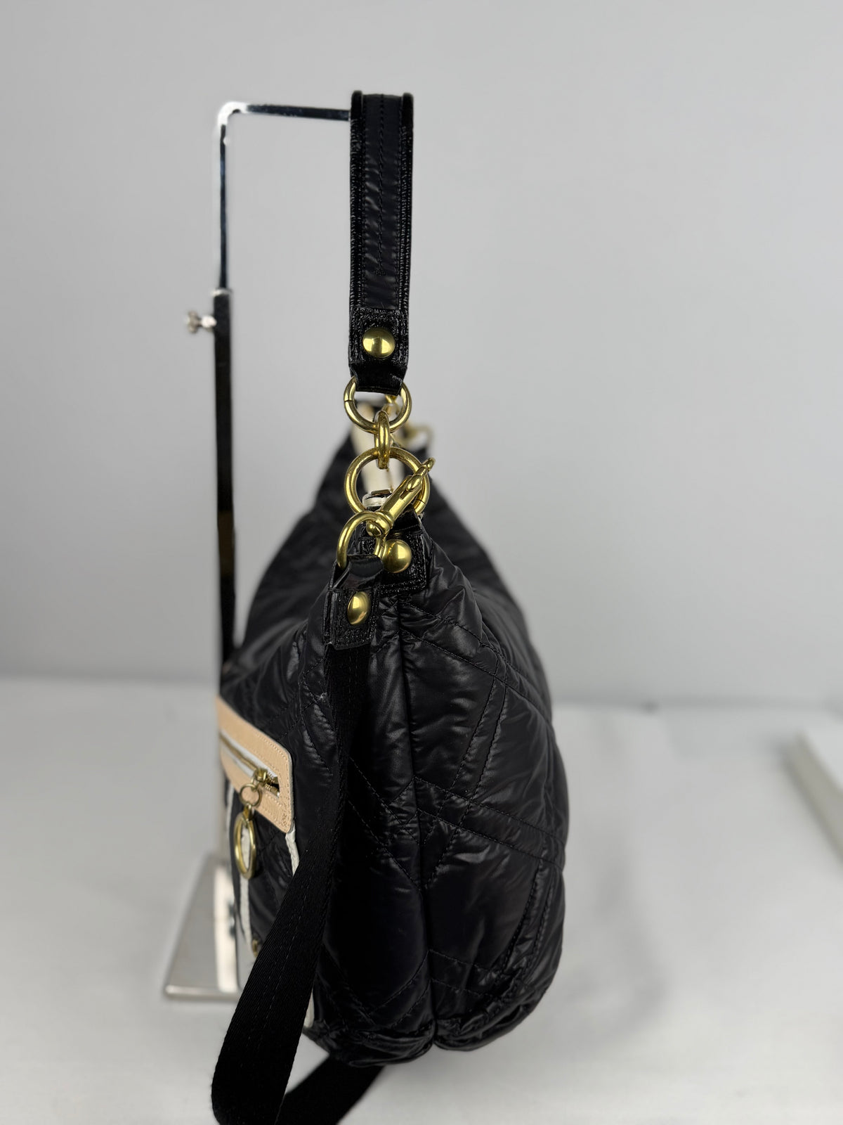 Coach 15872 Poppy Nylon 2 Way Quilted Shoulder Bag