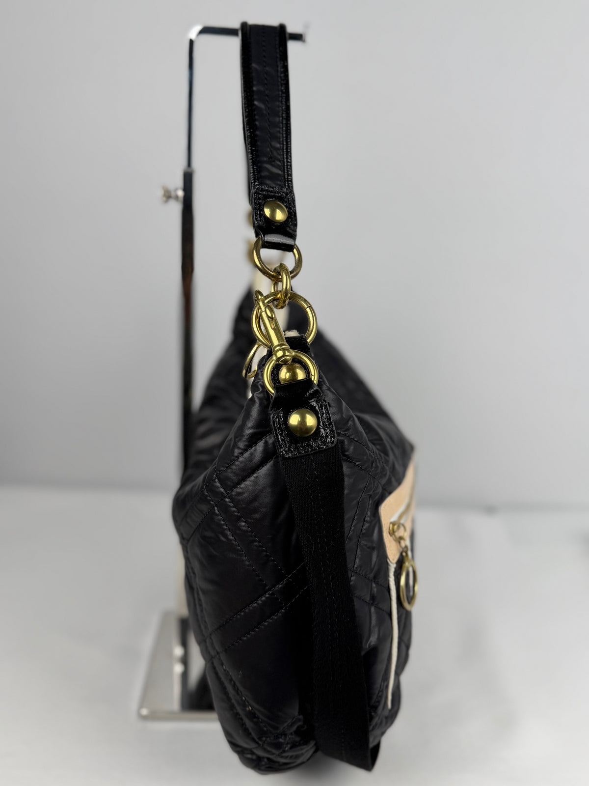 Coach 15872 Poppy Nylon 2 Way Quilted Shoulder Bag