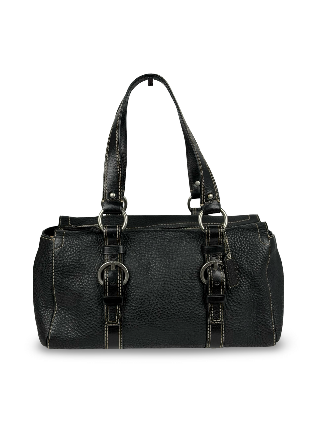 Coach F10887 Chelsea Black Pebbled Leather Shoulder Bag