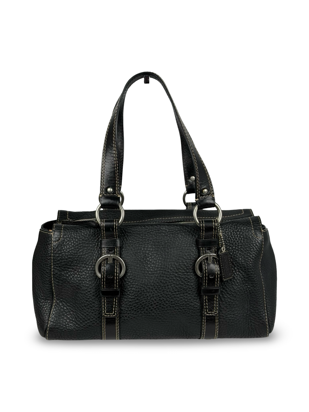 Coach F10887 Chelsea Black Pebbled Leather Shoulder Bag