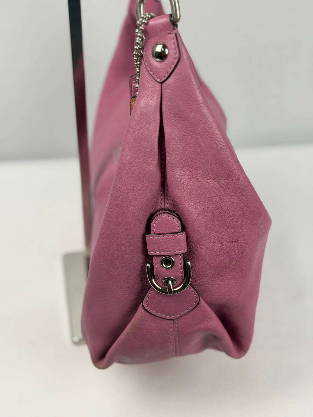 Coach 14304 Pink/Purple Leather Shoulder Bag