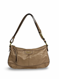 Coach F24404 Brown/Bronze Leather Shoulder Bag