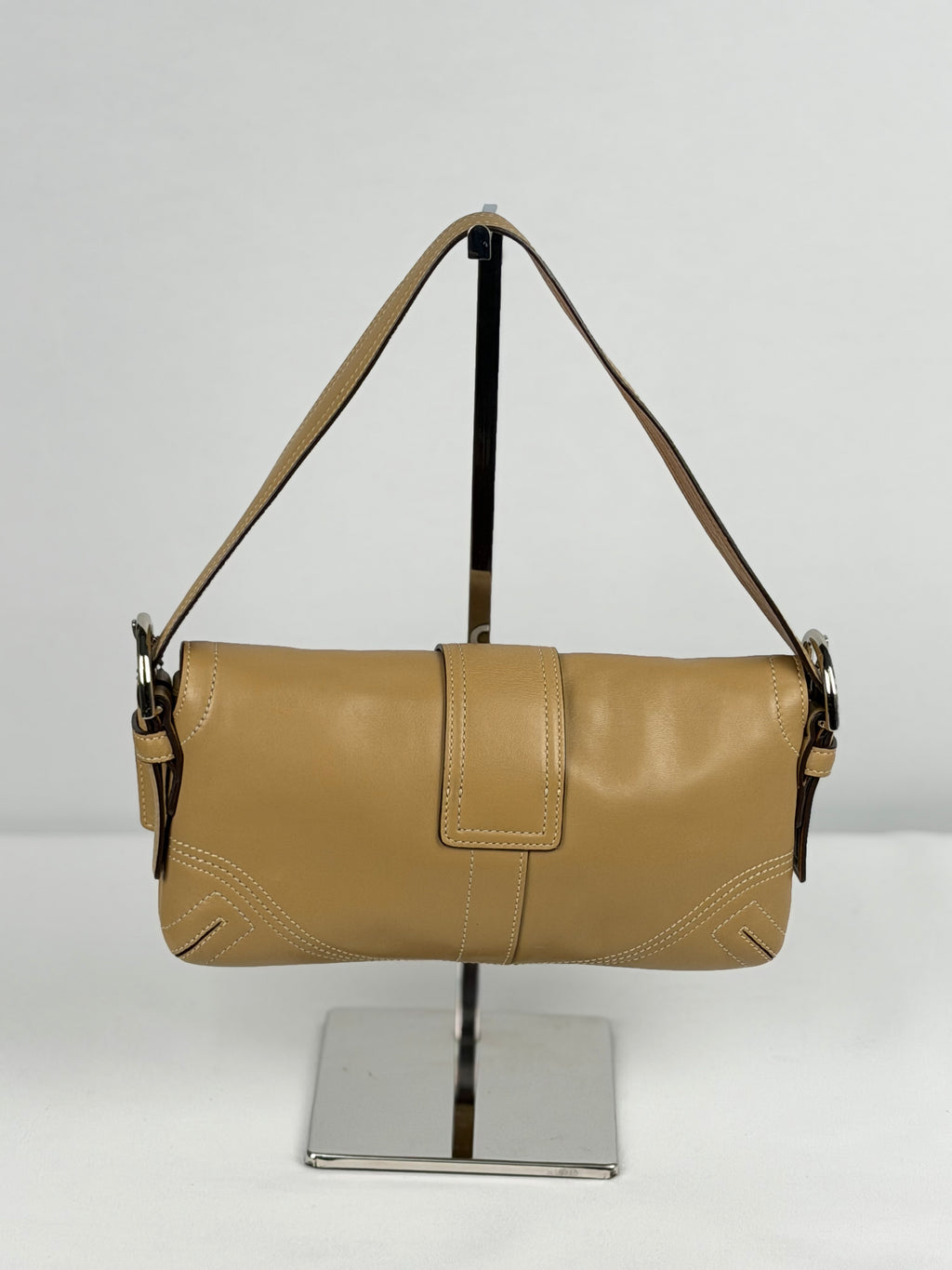 Coach 8A05 Soho Tan Brown Leather Shoulder Bag