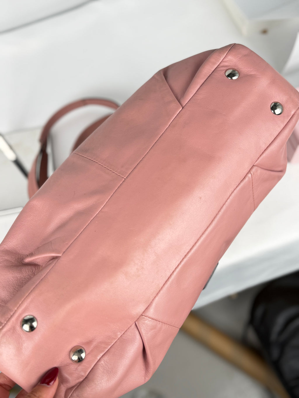 Coach F18751 Soho Pink Leather Shoulder Tote Bag