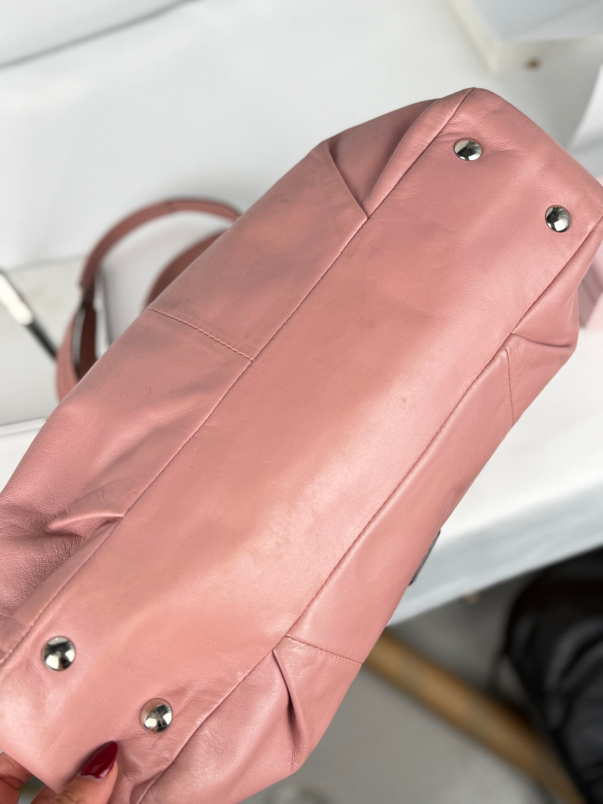 Coach F18751 Soho Pink Leather Shoulder Tote Bag