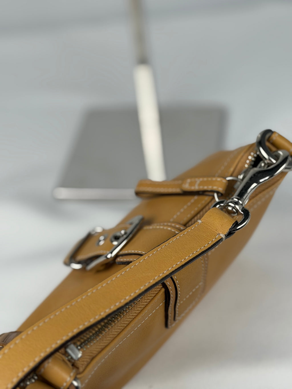 Coach 7542 Soho Mini Tan Brown Leather Shoulder Bag