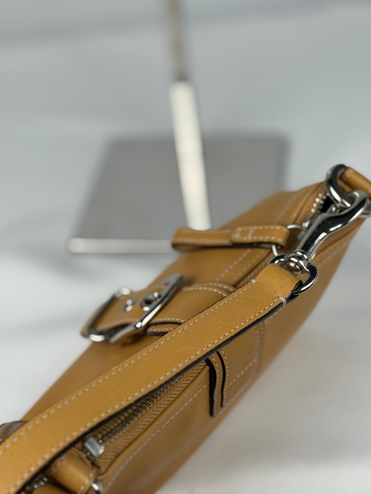 Coach 7542 Soho Mini Tan Brown Leather Shoulder Bag