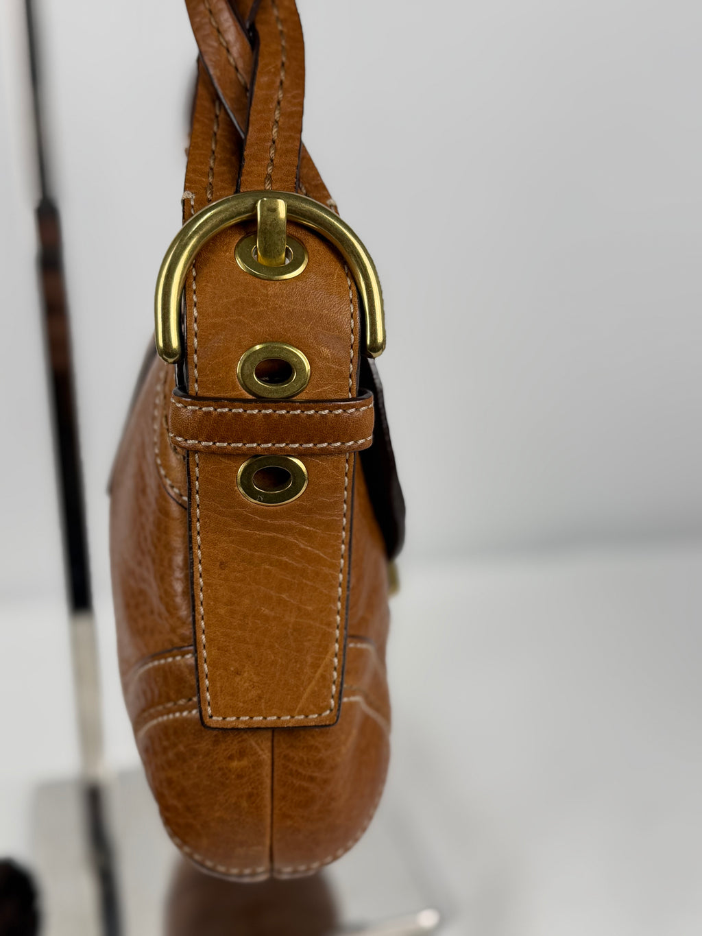 Coach 10317 Soho Rare Brown Pebbled Leather Shoulder Bag with dustbag