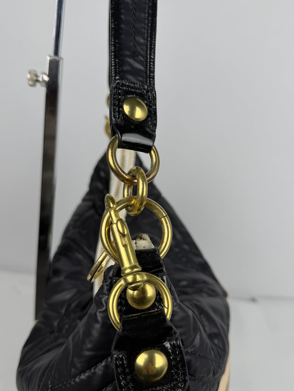 Coach 15872 Poppy Nylon 2 Way Quilted Shoulder Bag