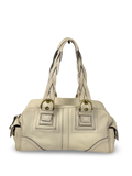 Coach 10048 Mia White/Cream Leather Double Pocket Soho Shoulder Bag