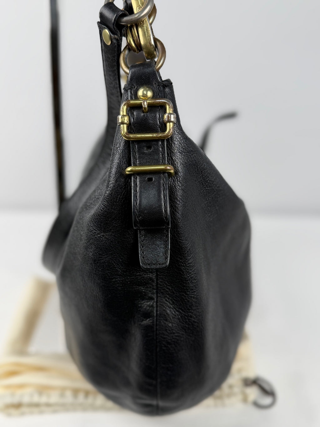 Coach 15959 Black Leather Hobo Shoulder Bag