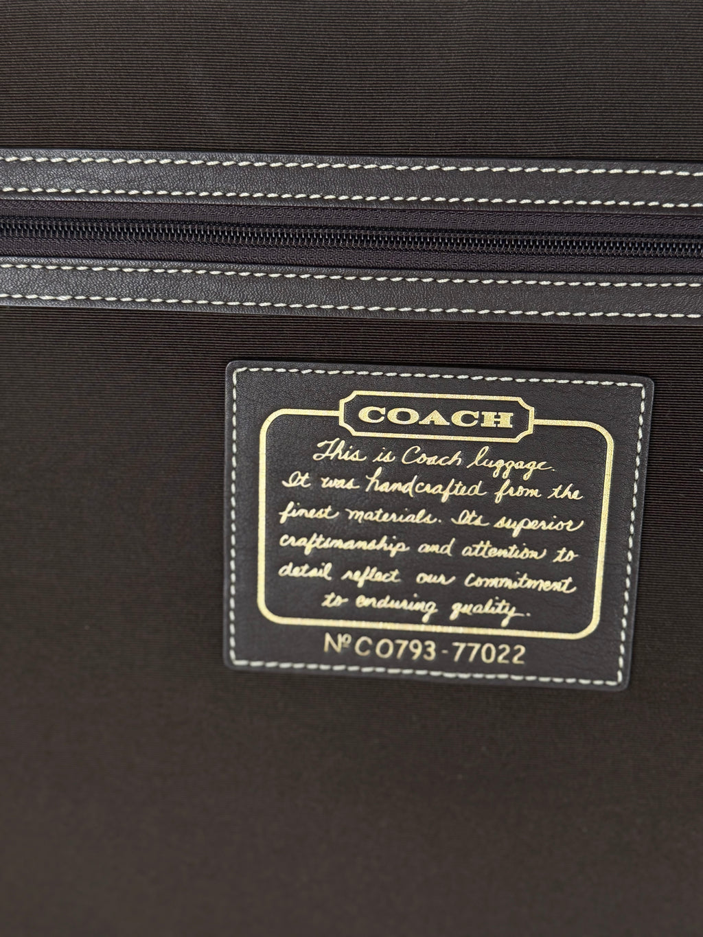Coach Rare 77022 Luggage Signature Brown Monogram Suitcase