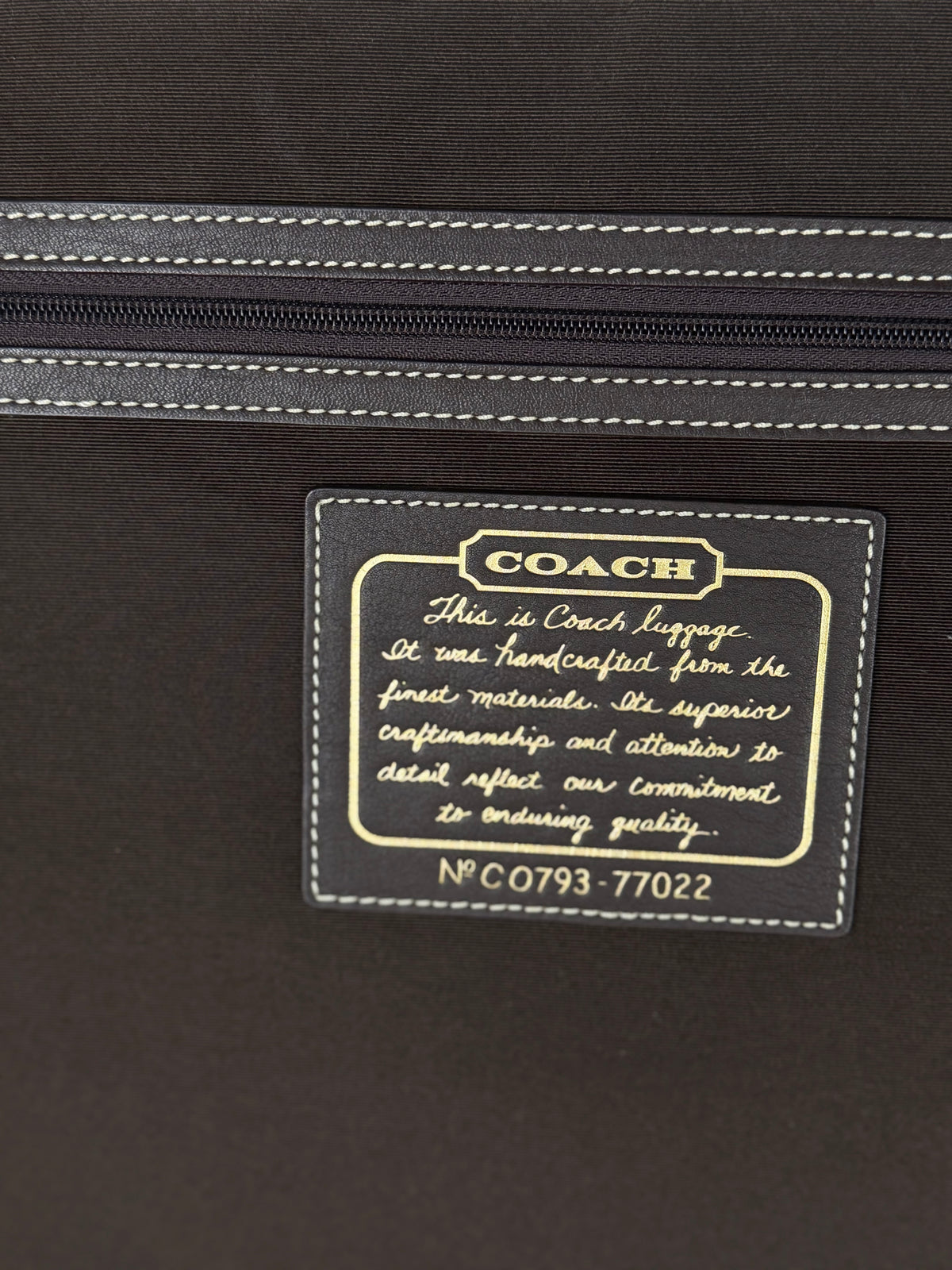 Coach Rare 77022 Luggage Signature Brown Monogram Suitcase