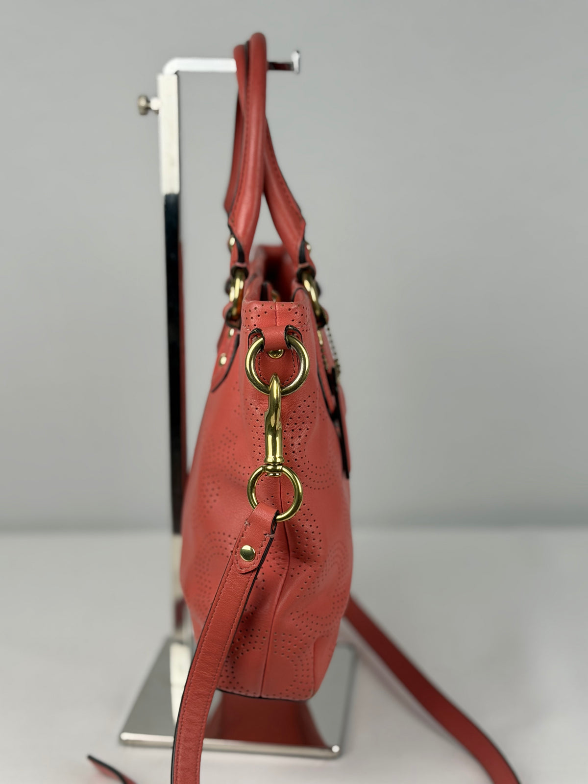 Coach F23243 Ashley Pink Leather Hand Bag