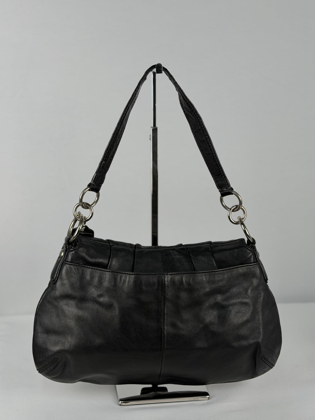 Coach F17217 Soho Black Leather Shoulder Bag