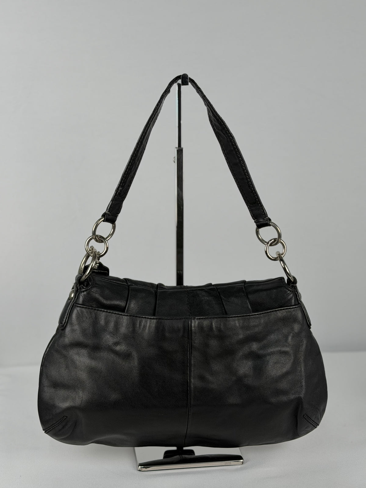 Coach F17217 Soho Black Leather Shoulder Bag
