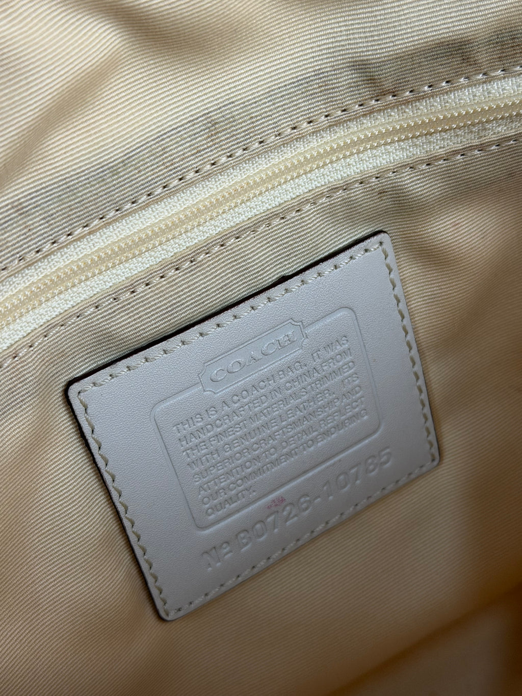 Coach 10785 Hampton Yellow Monogram Shoulder Bag Leather Trim