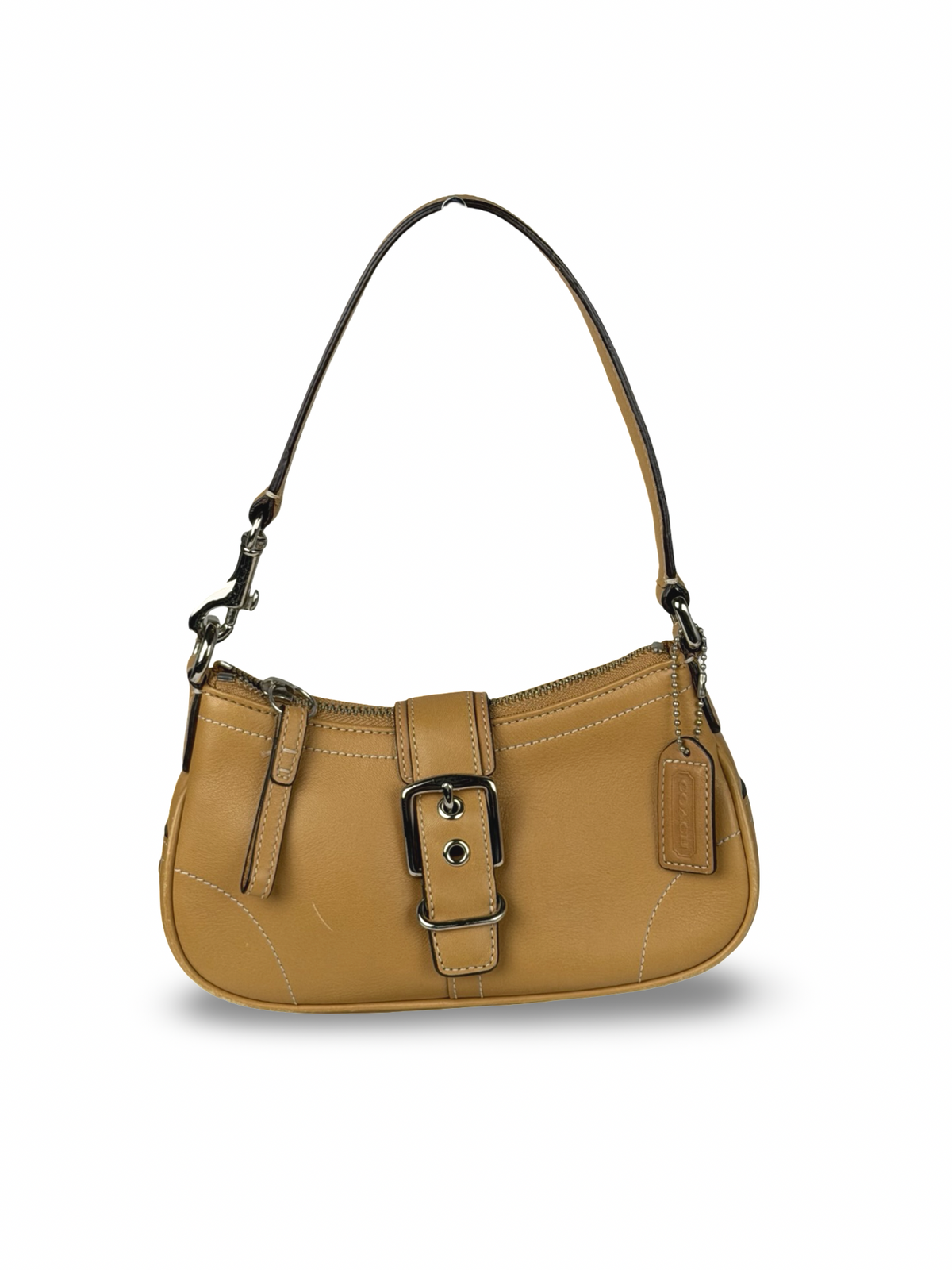 Coach 7542 Soho Mini Tan Brown Leather Shoulder Bag