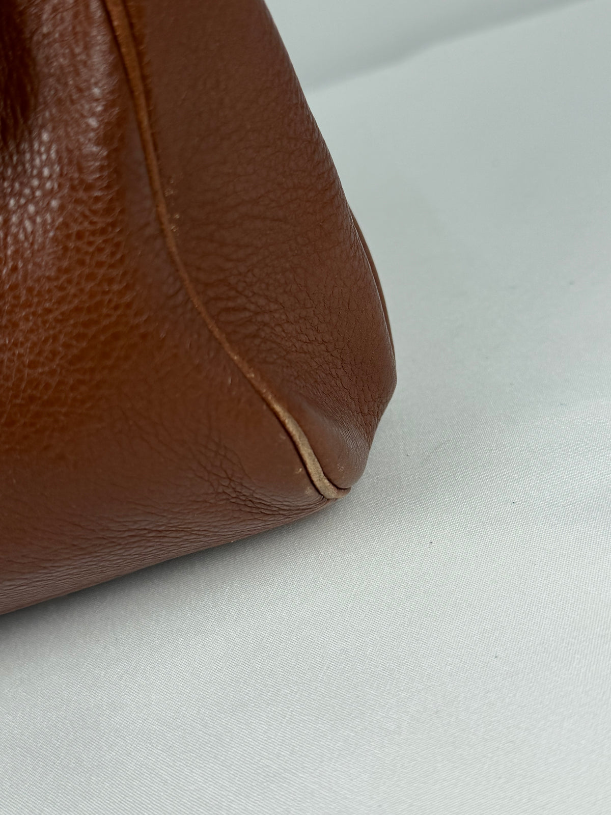 Coach 25169 Madison Madeline East/West Satchel Brown Leather Shoulder Bag