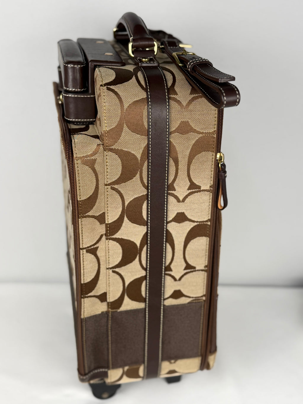Coach Rare 77022 Luggage Signature Brown Monogram Suitcase