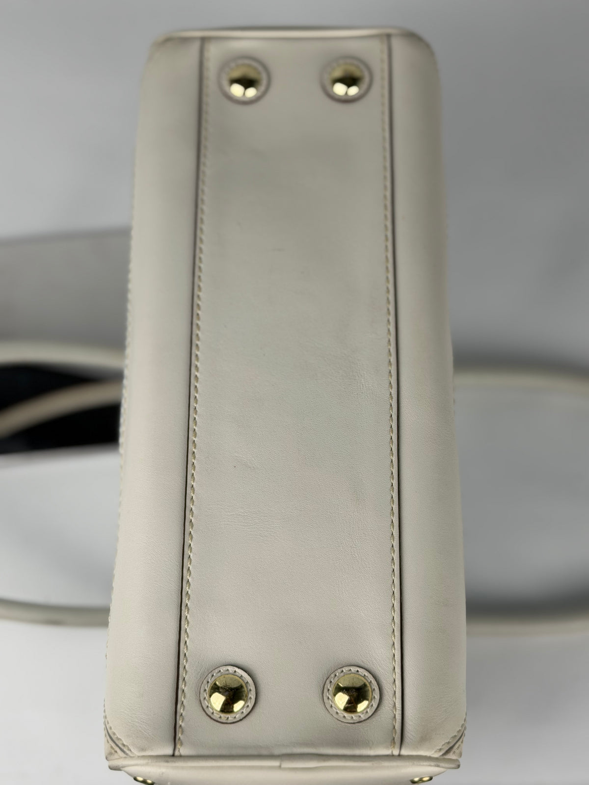 Coach 10777 Blue Optic Art Monogram Shoulder Bag Leather Trim