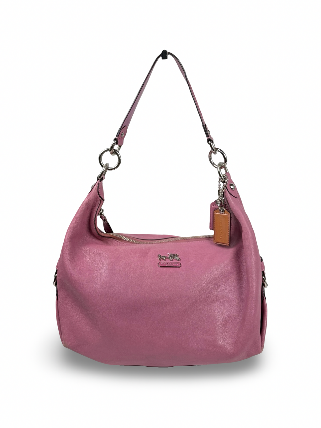 Coach 14304 Pink/Purple Leather Shoulder Bag