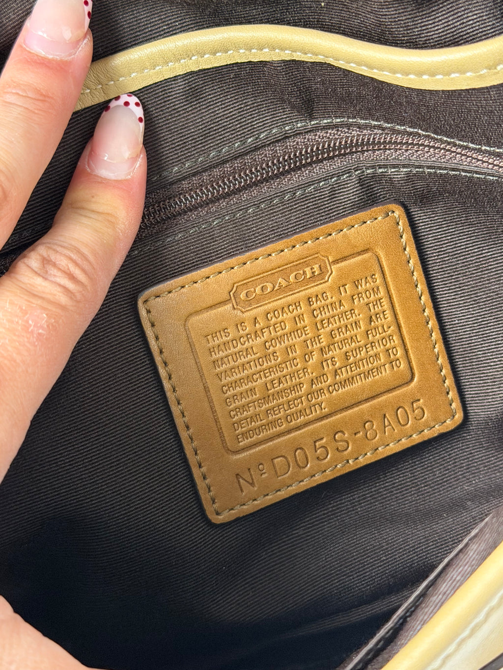 Coach 8A05 Soho Tan Brown Leather Shoulder Bag
