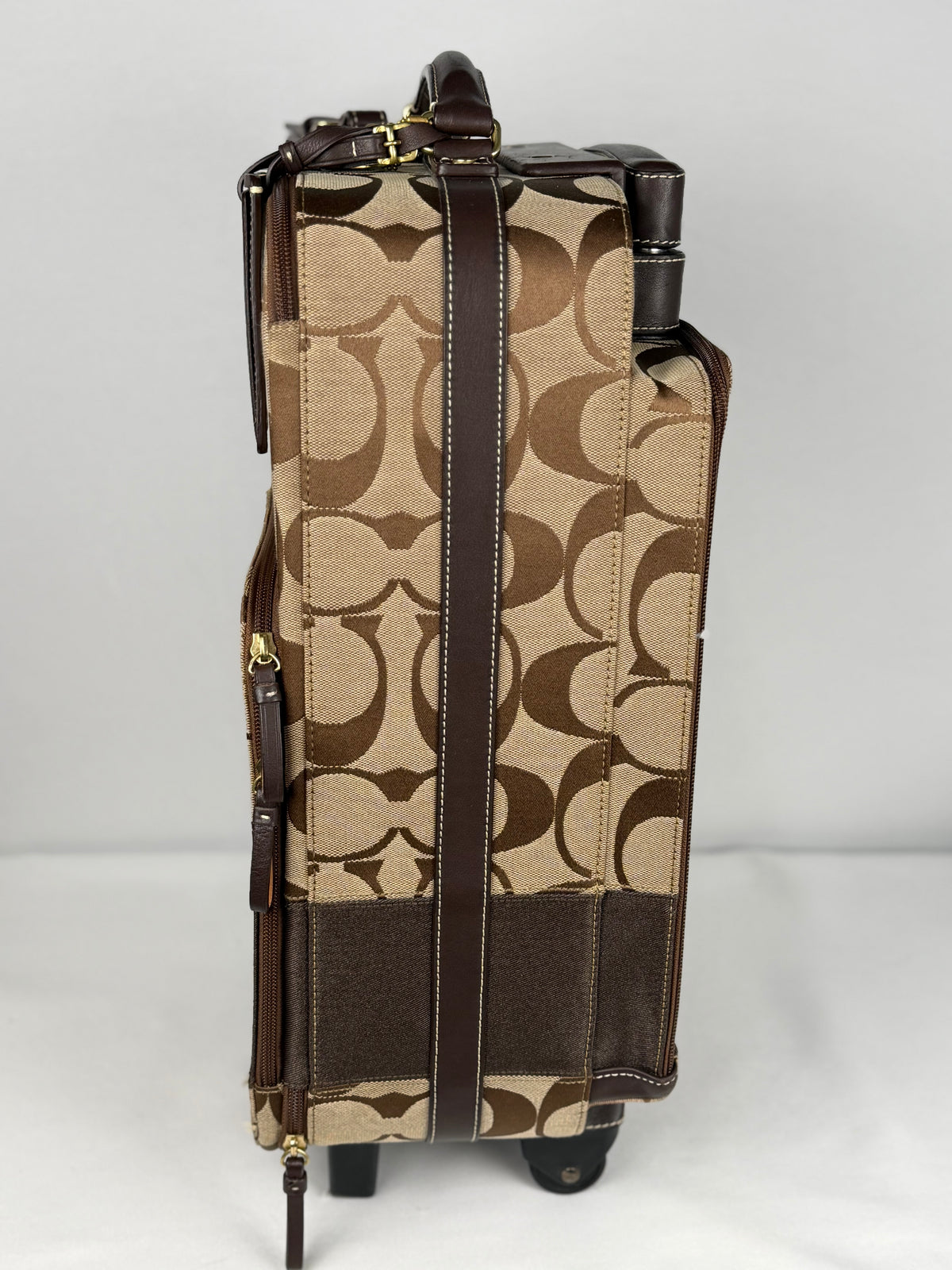 Coach Rare 77022 Luggage Signature Brown Monogram Suitcase